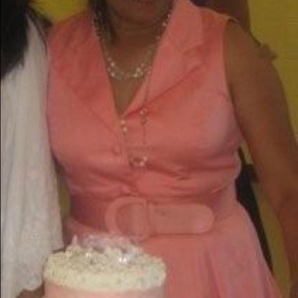 Spense Size 10 Coral Dress - Picture 6 of 7